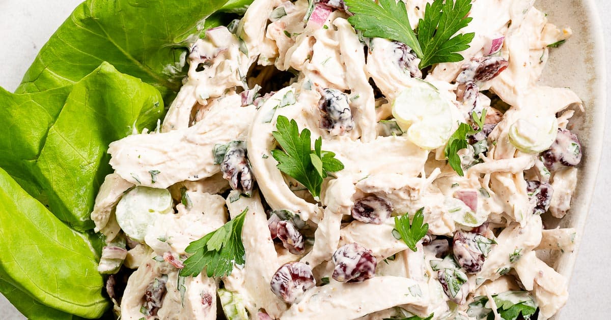 Cranberry Chicken Salad - Nibble and Dine