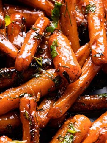 honey orange glazed carrots featured image