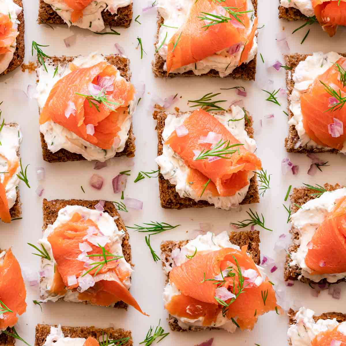 likely Purchase Influential Smoked Salmon Canapés - Nibble and Dine