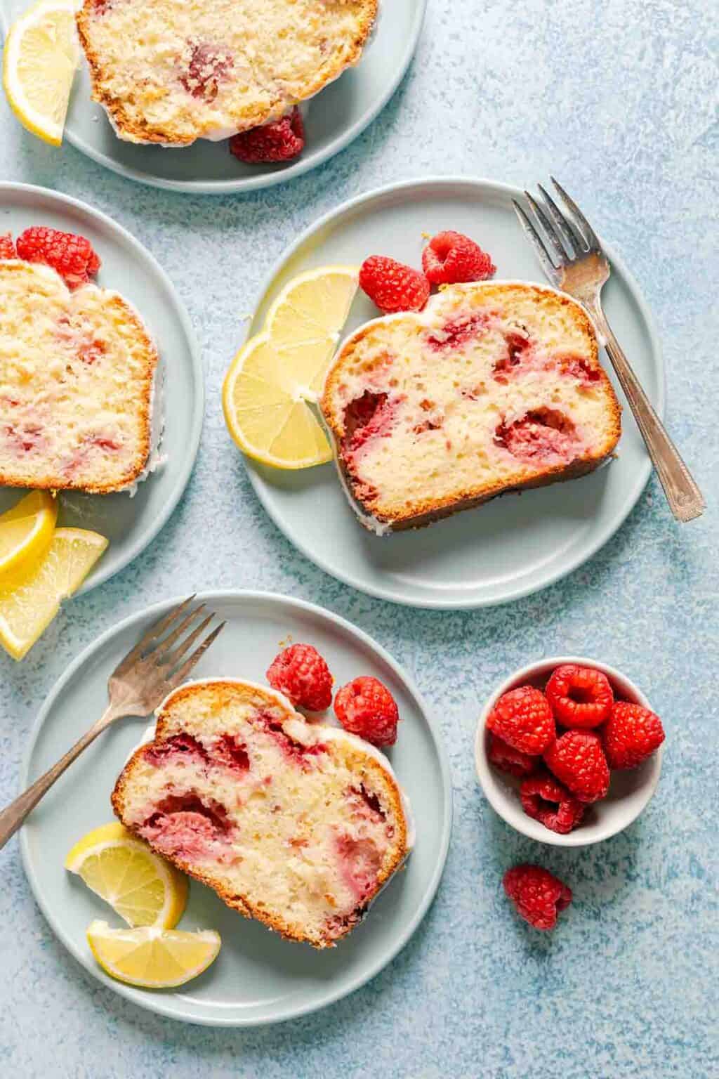 Raspberry Lemon Loaf - Nibble and Dine